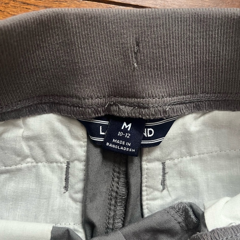 Lands End Kids Iron Knee Gray Chino pants - Picture 3 of 8